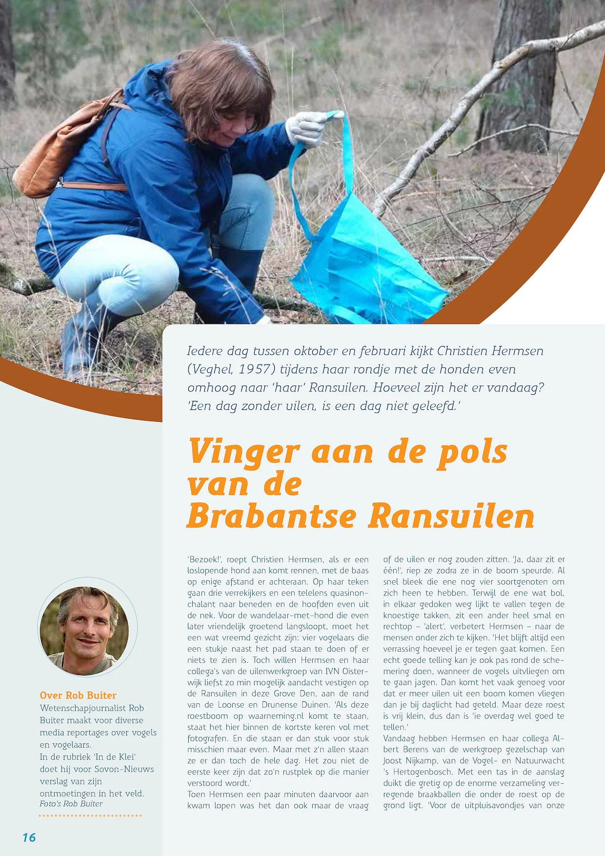 Sovon nieuws artikel pagina 1